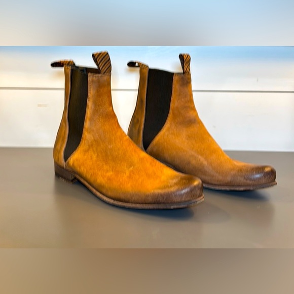 Men’s Billy Reid Caramel Size 8 Chelsea Boots. - Picture 4 of 4
